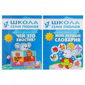 12 книг с картонной вкладкой «Полный годовой курс от 1 до 2 лет», Денисова Д.