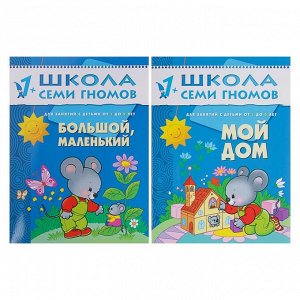 12 книг с картонной вкладкой «Полный годовой курс от 1 до 2 лет», Денисова Д.