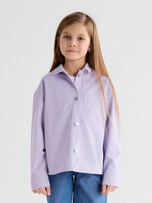 Рубашка детская MINAKU: Jeans collection, лавандовая.