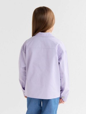 Рубашка детская MINAKU: Jeans collection, лавандовая.