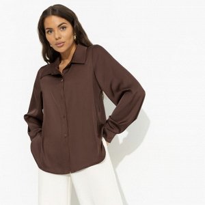 Рубашка из шелка, Цветущее очарование (brown)