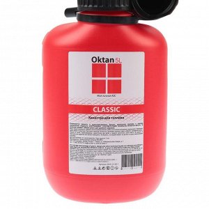 Канистра ГСМ Oktan CLASSIK, 5 л, пластиковая, красная