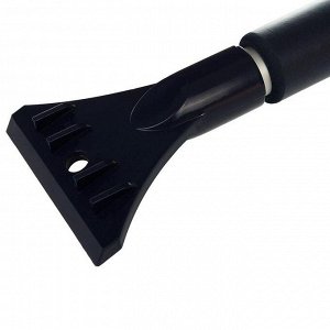 Щётка-сметка со скребком и мягкой ручкой, CA-81, телескопическая, 53-66 см, микс