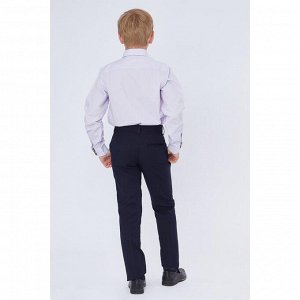 Школьные брюки для мальчика ( зауженные, заниженная посадка), цвет тёмно-синий, рост 146 (36/M)
