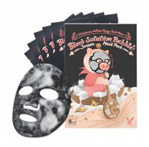 WITCH PIGGY HELL PORE BLACK SOLUTION BUBBLE SERUM MASK PACK Кислородная маска