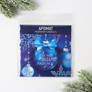 Ароматизатор для дома новогодний «Зима подарит сказку», аромат свежести, 11 х 11 см