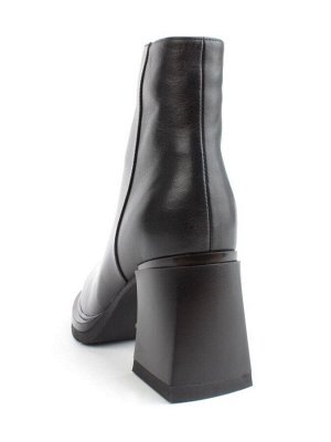 04-M3-9205 BLACK Ботильоны зимние женские (натуральная кожа, натуральный мех)