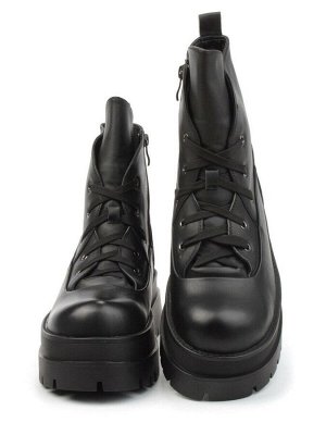 04-JPM5700A BLACK Ботинки зимние женские (натуральная кожа, натуральный мех)
