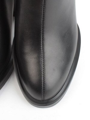 04-M3-L810 BLACK Ботинки зимние женские (натуральная кожа, натуральный мех)