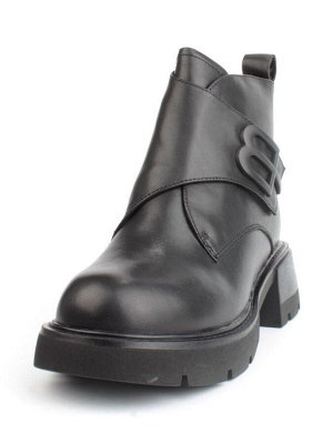 04-M3-L857 BLACK Ботинки зимние женские (натуральная кожа, натуральный мех)
