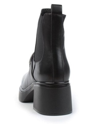 04-M904 987-31M-1 BLACK Ботинки зимние женские (натуральная кожа, натуральный мех)