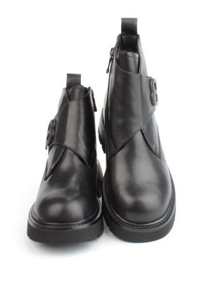 04-M3-L857 BLACK Ботинки зимние женские (натуральная кожа, натуральный мех)