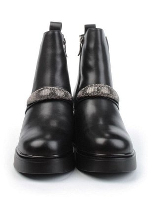 04-M904 987-31M-1 BLACK Ботинки зимние женские (натуральная кожа, натуральный мех)