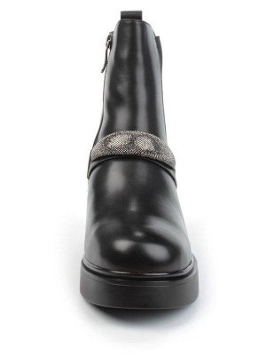 04-M904 987-31M-1 BLACK Ботинки зимние женские (натуральная кожа, натуральный мех)