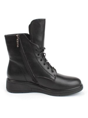 04-M3-830 BLACK Ботинки зимние женские (натуральная кожа, натуральный мех)