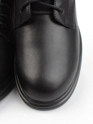 04-M3-830 BLACK Ботинки зимние женские (натуральная кожа, натуральный мех)