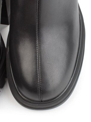 04-M3153-3570-42M-11 BLACK Ботинки зимние женские (натуральная кожа, натуральный мех)