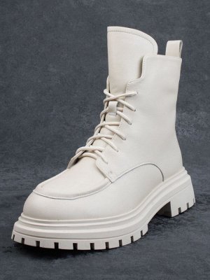 04-M3-886 BEIGE Ботинки зимние женские (натуральная кожа, натуральный мех)