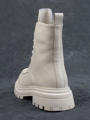 04-M3-886 BEIGE Ботинки зимние женские (натуральная кожа, натуральный мех)