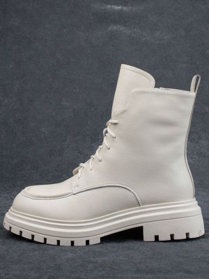 04-M3-886 BEIGE Ботинки зимние женские (натуральная кожа, натуральный мех)