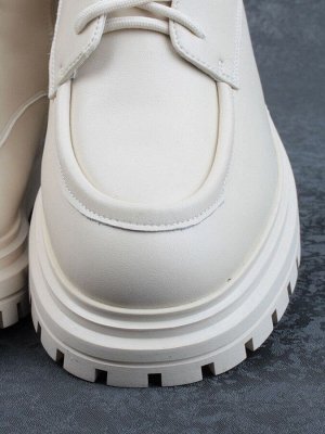04-M3-886 BEIGE Ботинки зимние женские (натуральная кожа, натуральный мех)
