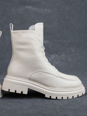 04-M3-886 BEIGE Ботинки зимние женские (натуральная кожа, натуральный мех)