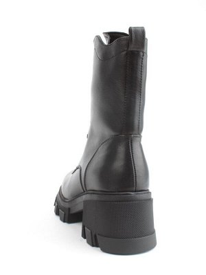 04-M2-5122 BLACK Ботинки зимние женские (натуральная кожа, натуральный мех)