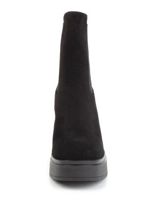 04-M3-1470 BLACK Ботильоны зимние женские (натуральная замша, натуральный мех)