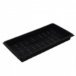 Поддон для гидропоники, с отверстиями, 55x30x5.6 см, пластик, Greengo
