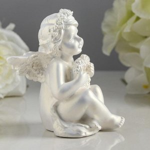 Статуэтка "Ангел любви", цвет белый, 12 см, микс