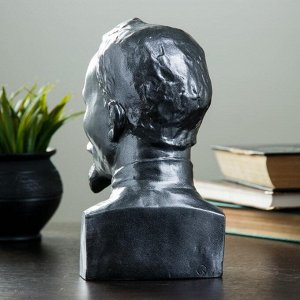 Бюст «Дзержинский», гипс под металлик, 12x24x12 см