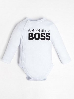 Боди детское с длинным рукавом Крошка Я "Little Boss".