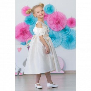 Платье нарядное для девочки MINAKU «Габриелла», рост 110 см, цвет бежевый