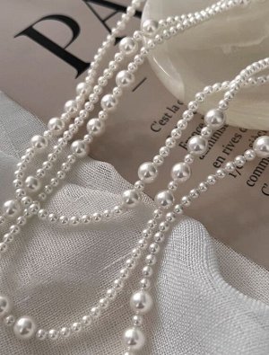 Бусы из имитации жемчуга 150см