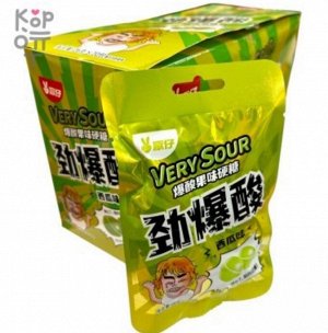 Кислая фруктовая карамель "Very Sour" со вкусом яблока (26 пакетов по 20 гр) Китай