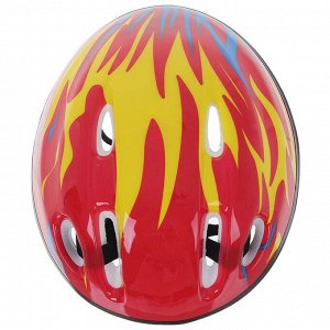 Шлем защитный детский OT-H6, размер S (52-54 см), цвет красный