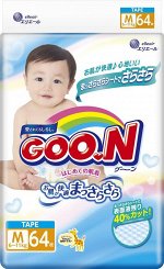 Подгузники Goon Tape M64шт 6-11кг