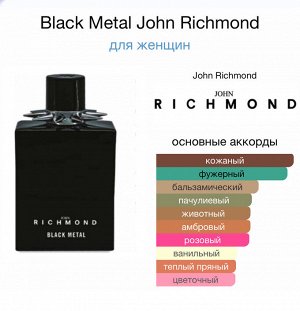 Женские духи JOHN Richmond Black Metal 50 мл. Оригинал