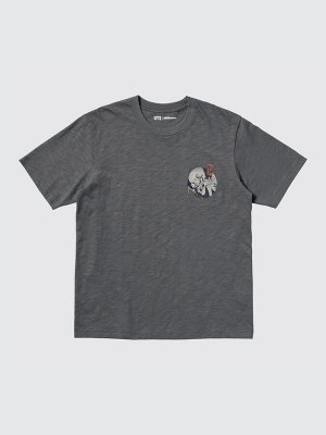 UNIQLO UT - хлопковая футболка из коллекции Укиё-э Тёмное Фэнтези