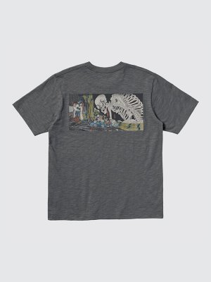 UNIQLO UT - хлопковая футболка из коллекции Укиё-э Тёмное Фэнтези