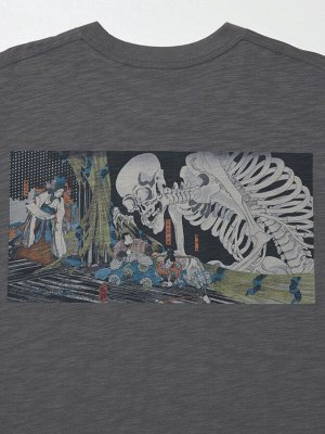 UNIQLO UT - хлопковая футболка из коллекции Укиё-э Тёмное Фэнтези