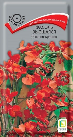 Фасоль декоративная Огненно-Красная (Код: 65846)