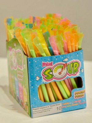 Канди Клаб Сахарный порошок, кисленький в трубочке Mini Sour Powder tube 2 гр