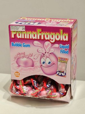 Жевательная резинка с клубничной начинкой Фини Panna Fragola 5 гр