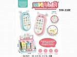 Игрушка на бат. Милый телефончик ,цвет в ассорт. 15*7,5*4 см