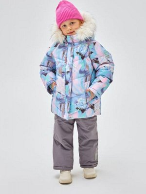 Куртка зим.  fox-cub 2357 "cнежные цветы"