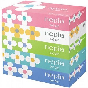 Салфетки бумажные мягкие "Nepiа" 150 шт. х 5 коробок (спайка)