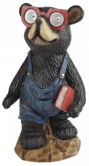 Светильник полистоун, цветной, 27 см, медведь, медведь с книгой SL-RSN27-BEAR1