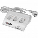 Удлинитель NAVIGATOR 71 544 NPE-USB-05-180-ESC-3X1.0 (30)