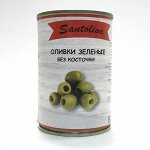 10.34.12 Оливки &quot;Santoliva&quot; зелёные без косточки (Ж/Б) 300гр*12